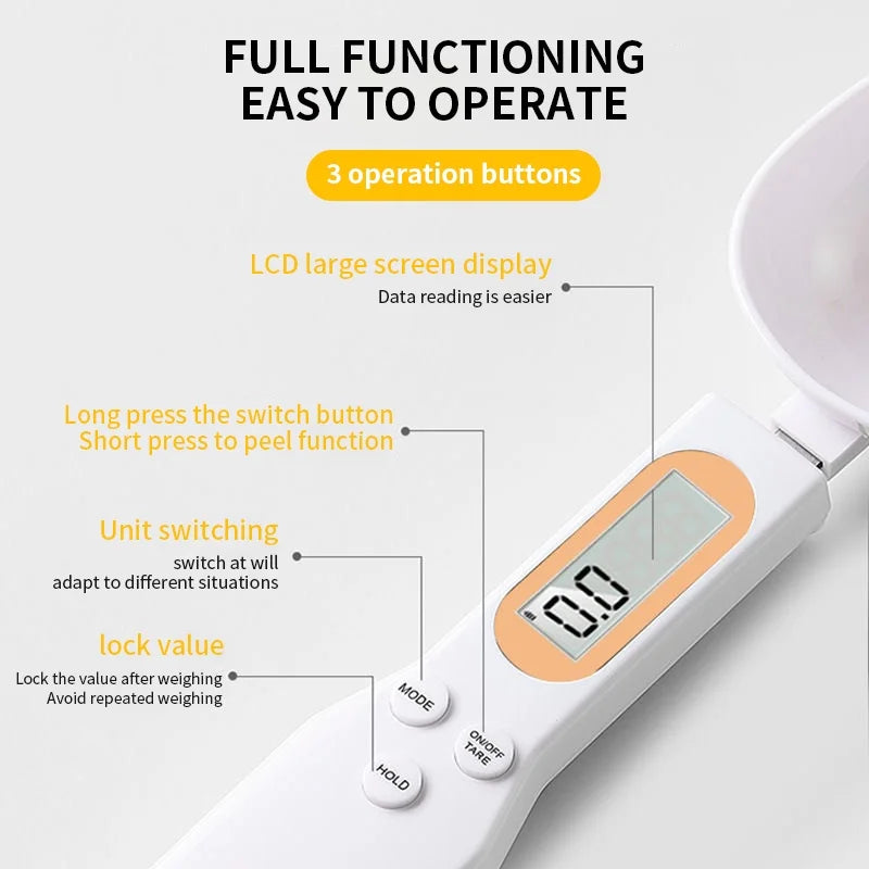 Digital Measuring Spoon Scale 0.1G - Perfect for Coffee & Baking