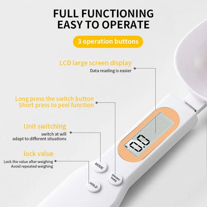 Digital Measuring Spoon Scale 0.1G - Perfect for Coffee & Baking