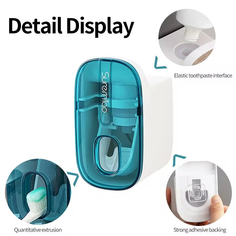 Automatic Toothpaste Dispenser - Wall-Mounted Bathroom Accessory