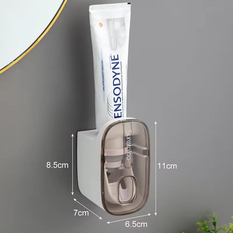 Automatic Toothpaste Dispenser - Wall-Mounted Bathroom Accessory