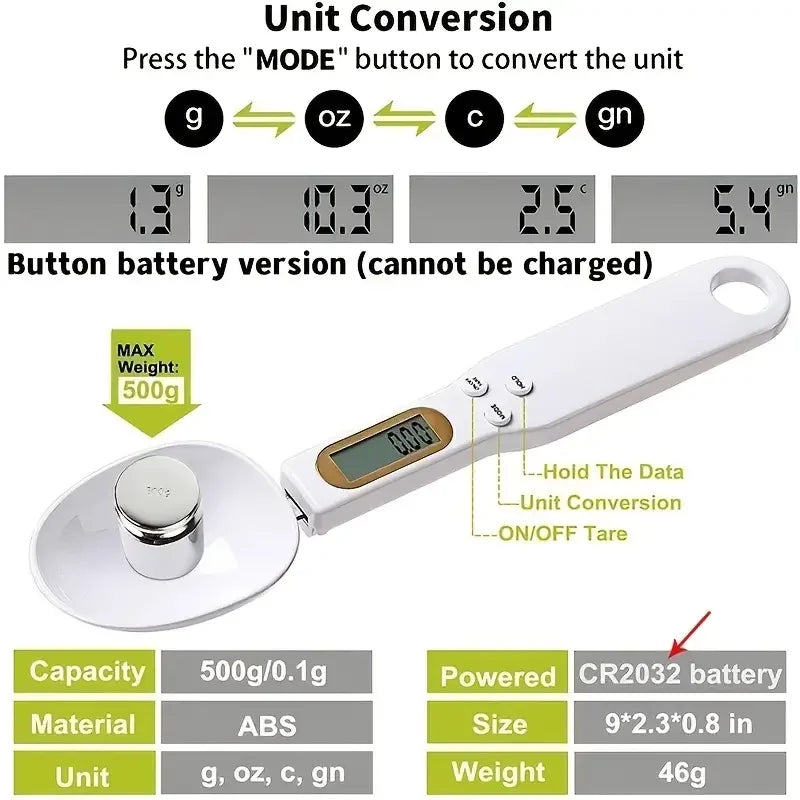 Digital Measuring Spoon Scale 0.1G - Perfect for Coffee & Baking