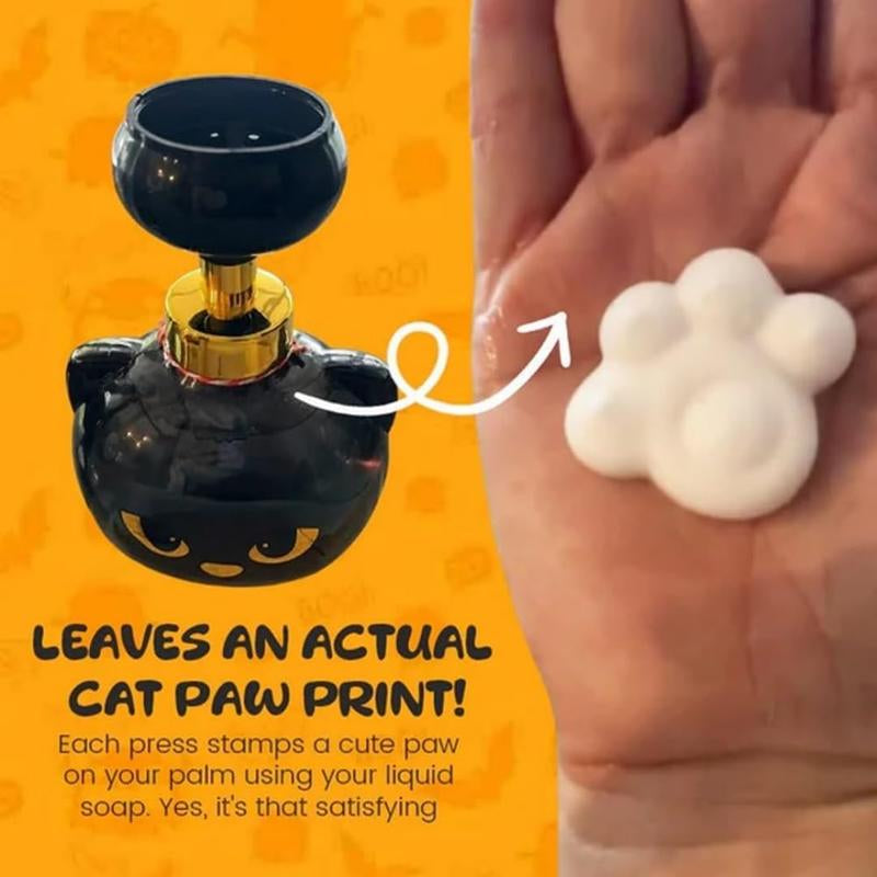 Automatic Cat Paw Soap Dispenser, Touchless Foaming Hand Wash Pump, Cute Refillable Paw Print Bottle, Fun Kawaii Bathroom Decor, Cat Lover Trending Gift